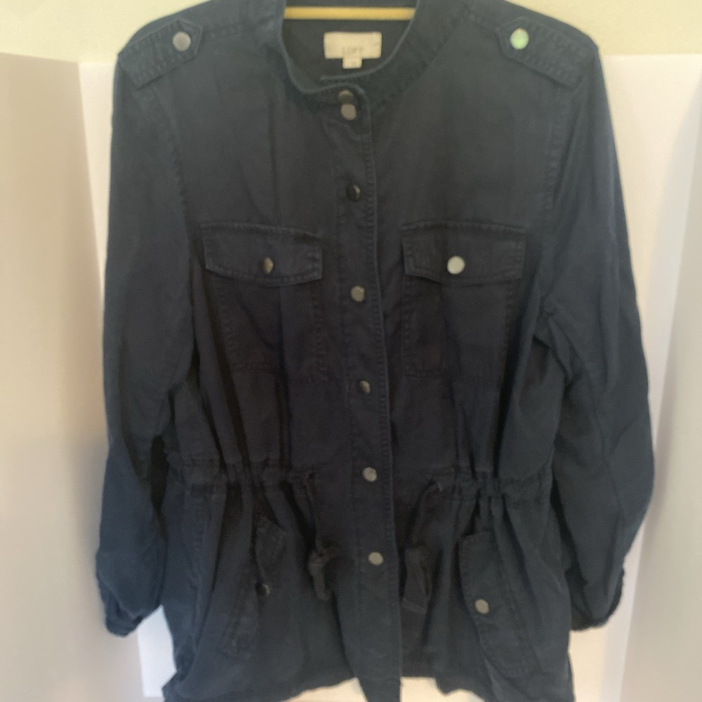 Loft Utility Jacket Navy Long Sleeve Hiking J1